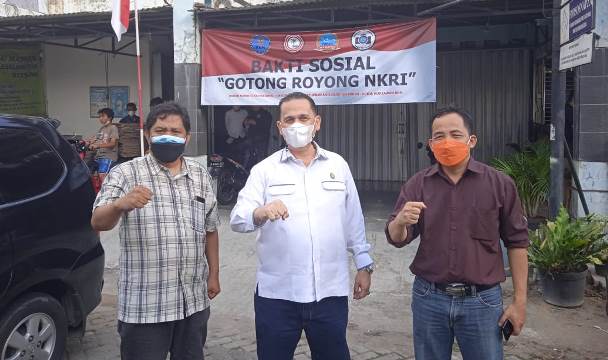 BNN Gandeng  GMDM Berikan Bantuan Sembako Kepada Jurnalis PEWARNA INDONESIA