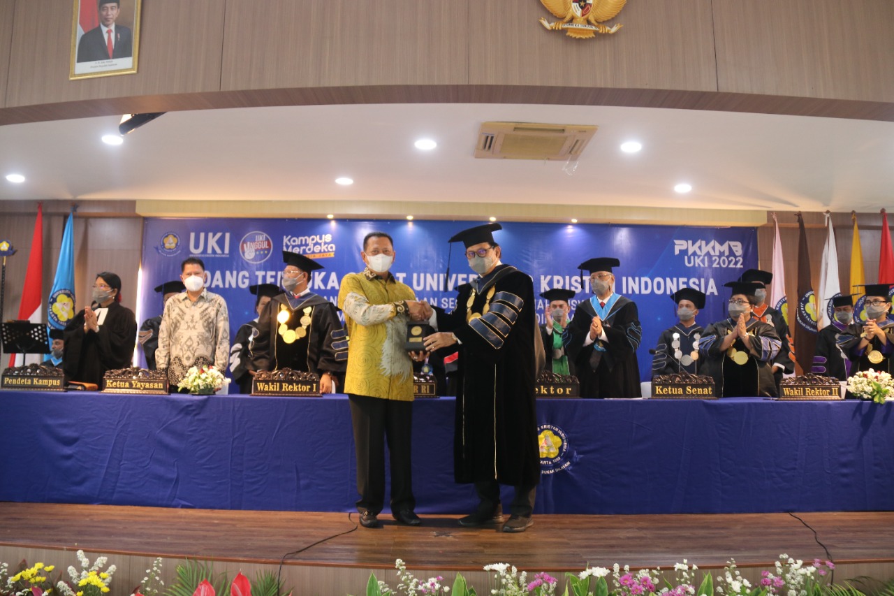 PKKMB UKI 2022; Ketua MPR RI Bambang Soesatyo Ingatkan Perguruan Tinggi Siapkan Superior Generation untuk Indonesia Emas