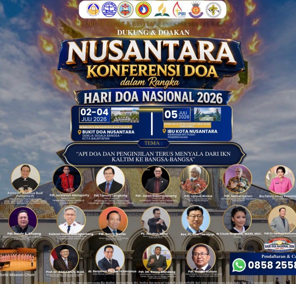 Jacky Manuputy Ketua Umum PGI Ajak Umat Kristen Hadir Dan Sukseskan Konfrensi Doa di IKN Berlangsung Tanggal 2-5 Juli 2026